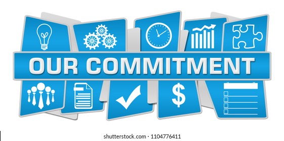 Our Commitment Text With Related Symbols.