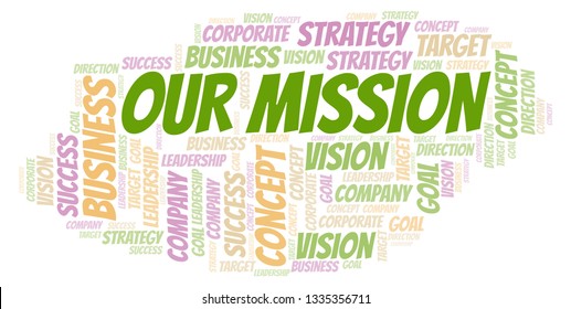 Our Mission Word Cloud.