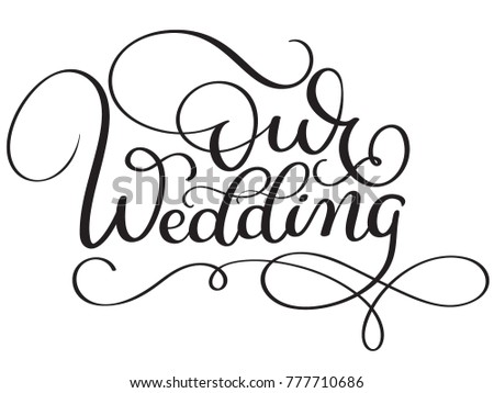 our wedding words on white background stock illustration 777710686 words to white wedding