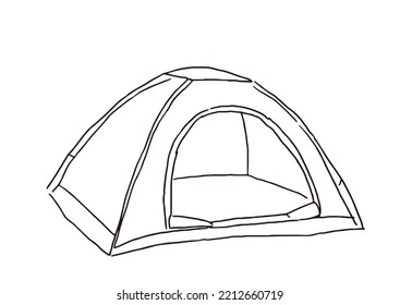 Outdoor Living Items: An Open Tent.
