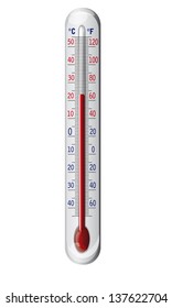 Outdoor Thermometer - Illustration Isolated On White Background.