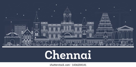 506 Chennai outline Images, Stock Photos & Vectors | Shutterstock