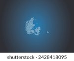 the outline of Denmark as a computer chip