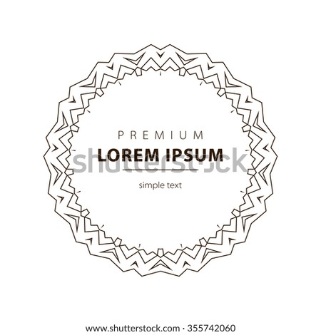 outline emblems badges abstract