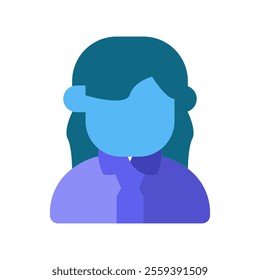 An outline icon of a professional businesswoman representing female leadership. - Powered by Shutterstock