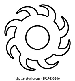 An Outline Illustration Of A Blackhole Icon