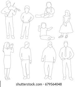 Basic Human Actions Body Languages Vector Stock Vector (royalty Free 