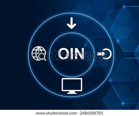 Output or Input, referring to the direction of data flow.