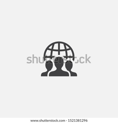 outsource team base icon. Simple sign illustration. outsource team symbol design. Can be used for web, print and mobile