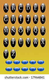 Oval Alphabet Stock Illustration 17964841 | Shutterstock