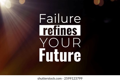 Overcoming obstacles embracing failure to shape future success in life motivational graphic inspirational environment