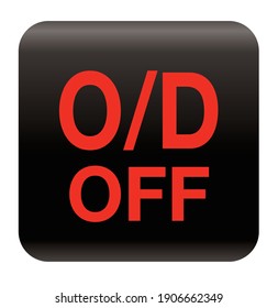 
Overdrive Light Car Warning Light Symbol