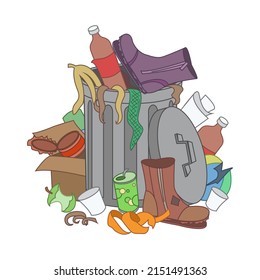 3,245 Overflowing garbage can Images, Stock Photos & Vectors | Shutterstock