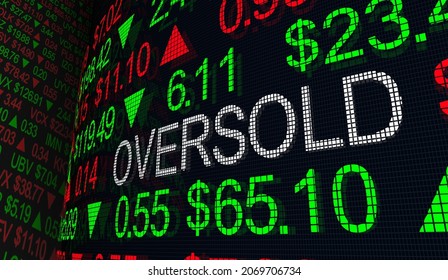 Oversold Company Stock High Trading Undervalued Business Share Prices 3d Illustration