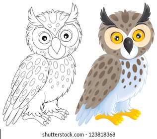 9,093 Owl Coloring Pages Images, Stock Photos & Vectors | Shutterstock