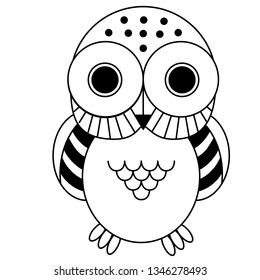 Tribal Spirit Owl Tattoo Design Stock Vector (Royalty Free) 74071003