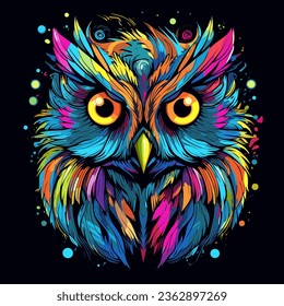 Owl illustration T shirt
