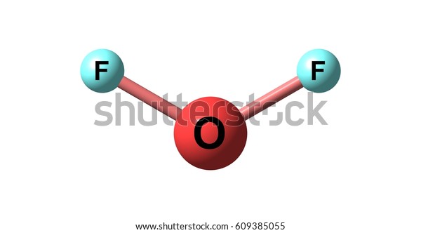 Oxygen Difluoride Chemical Compound Formula Of2 Stock Illustration ...