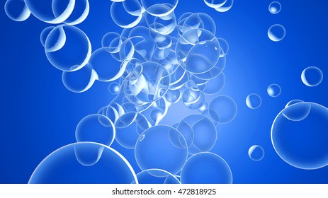 Oxygen Molecules Floating Blood Stream Erythrocytes Stock Illustration ...