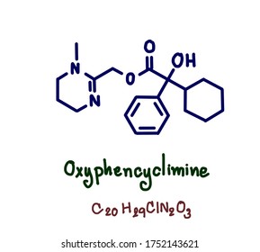 Oxyphencyclimine Is A Muscarinic Receptor Antagonist, Given Orally To Treat Peptic Ulcer Disease And Gastrointestinal Spasms. It Has Antispasmodic And Antimotility Properties.