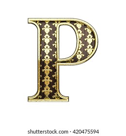 P Golden Letter 3d Illustration Stock Illustration 420475594 | Shutterstock