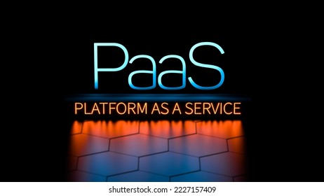 PaaS.Platform as a service.3D render