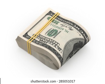 Pack of 100-dollar bills