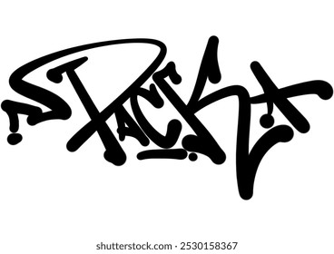 Pack, hand drawn graff tagging design