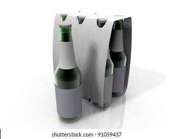 Pack Of Six Beer Bottles