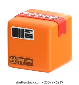 Package 3D Icon, designed to symbolize shipping and delivery