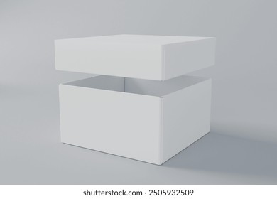 Packaging Box Mockup Editable PSD clean design