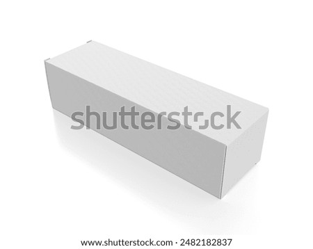 Packaging box on a white background. 3d illustration.