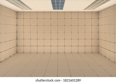 Padded Cell, Rubber Room. 3D Rendering