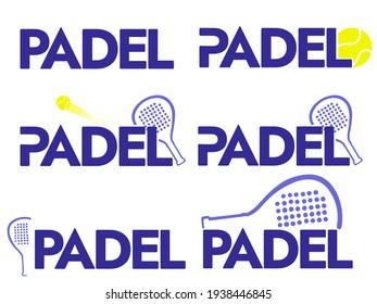 Padel tennis logo, icon set. - Powered by Shutterstock