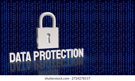 Padlock symbol over binary code background representing data protection, cybersecurity, digital privacy, information security, and safe online technology systems.