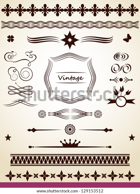 Page borders. dividers\
and decorations