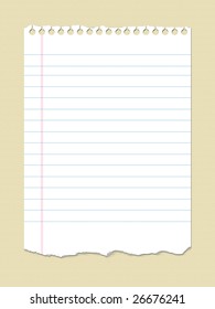 Notebook Paper Clipart Images Stock Photos Vectors Shutterstock 73,763 notebook paper clip art images on gograph. https www shutterstock com image illustration page ruled notebook paper 26676241