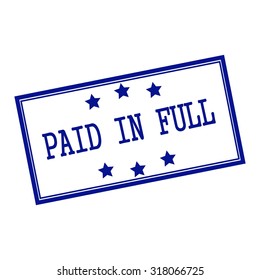 Paid Full Blueblack Stamp Text On Stock Illustration 318066725 ...