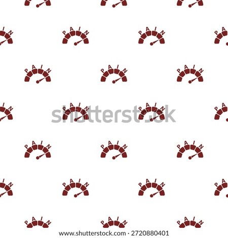 Pain scale seamless pattern isolated on white background