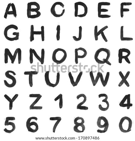 paint brush font stock illustration 170897486 shutterstock paint brush font