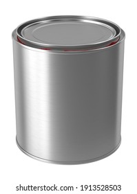 Paint Can 3D Illustration On White Background