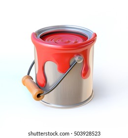 Paint Can 3d Rendering