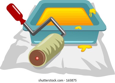 paint and roller