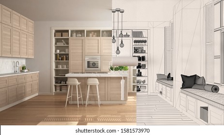 Before After Kitchen Images Stock Photos Vectors