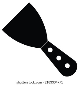 Paint Spatula Black Icon Sign Image