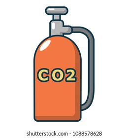 Paintball CO2 Canister Icon. Cartoon Illustration Of Paintball CO2 Canister Icon For Web