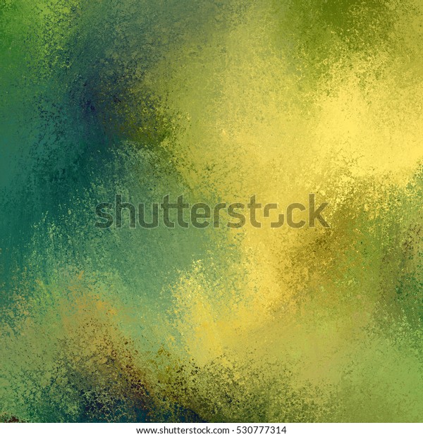 金色の青の緑と茶色の背景にスポンジとグランジテクスチャー のイラスト素材