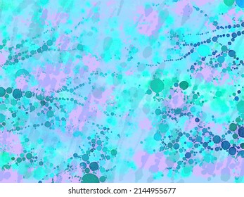 Painted Pastel Paint Splattered Background Image With Large Brush Strokes And Messy Paint