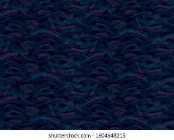 Painted Waive Stripes, Seamless Pattern