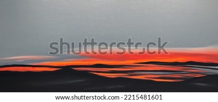 Similar – Sunrise in the sea for background.